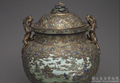 图片[2]-Champleve incense burner in the shape of a Ding, Qing dynasty (1644-1911)-China Archive